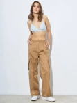 Брюки карго с карманами широкие, прямые штаны палаццо